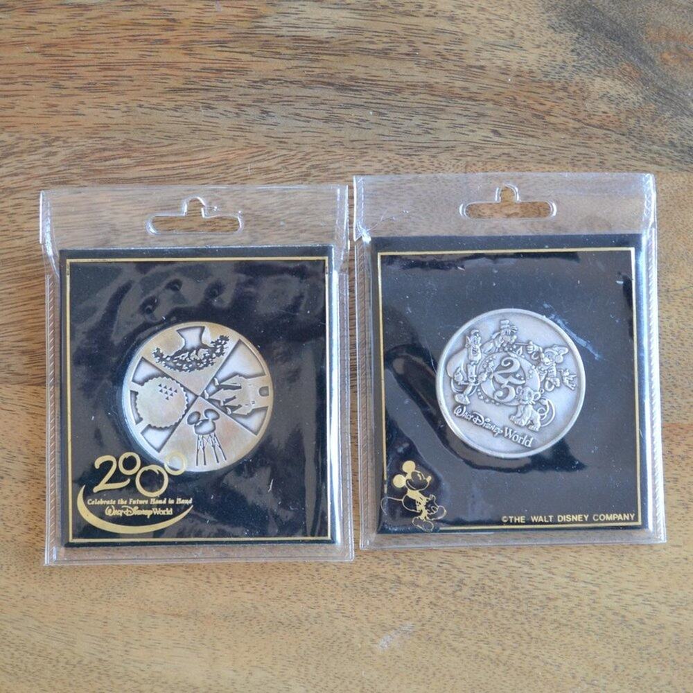 NWT Walt Disney World Two Collectable Coins